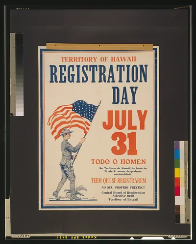 Territory of Hawaii registration day July 31