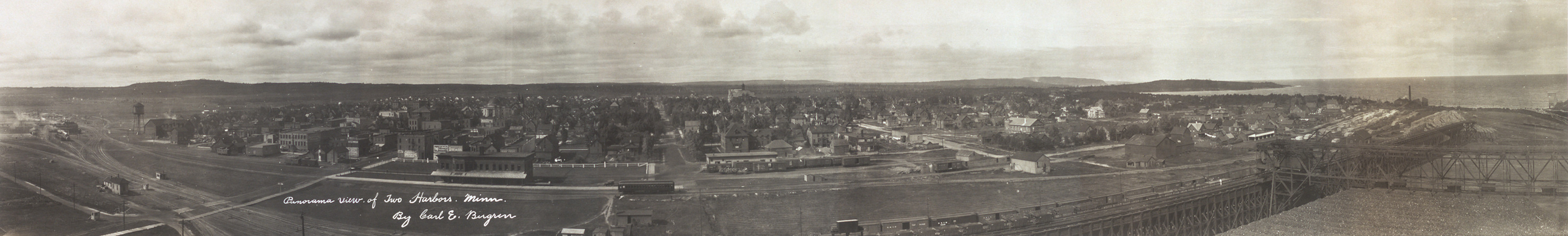 Panorama view Two Harbors, Minnesota, 1917, 1917 — historic image