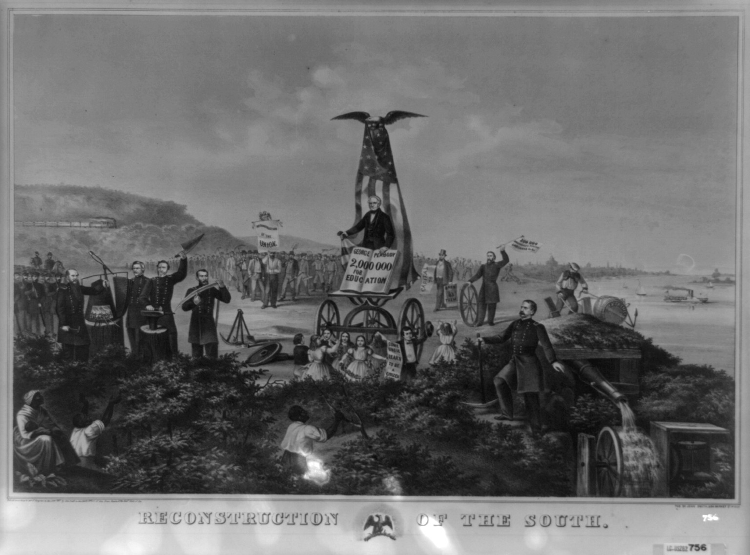 Reconstruction of the South, 1857: Eastern District of Penn. — historic print