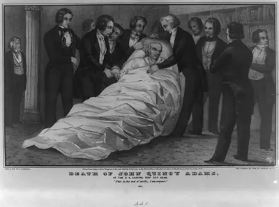 Death of John Quincy Adams at the U.S. Capitol Feby. 23d 1848