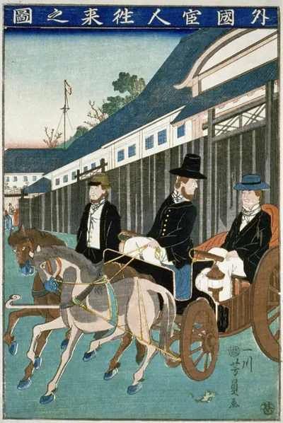 Gaikoku kanjin orai no zuTITLE TRANSLATION:Foreign officials around town.