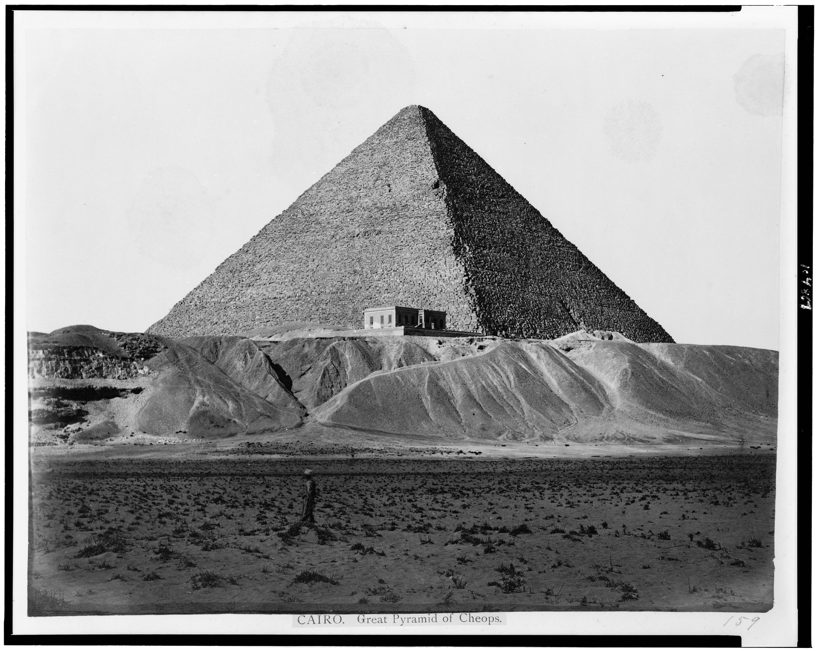 Cairo. Great Pyramid of Cheops, [between 1860 and 1890] — historic print