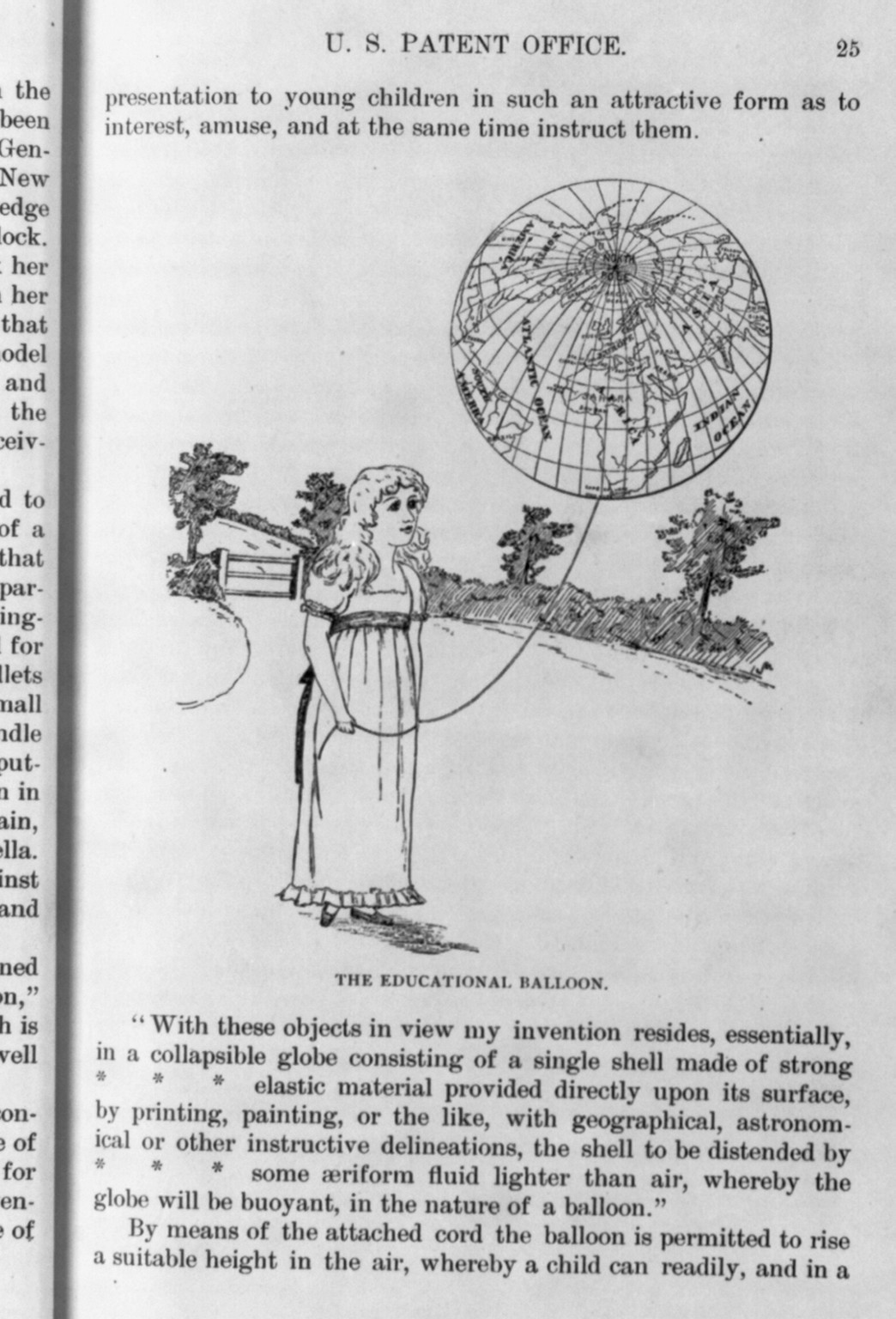 The Educational Balloon, 1888 — historic print
