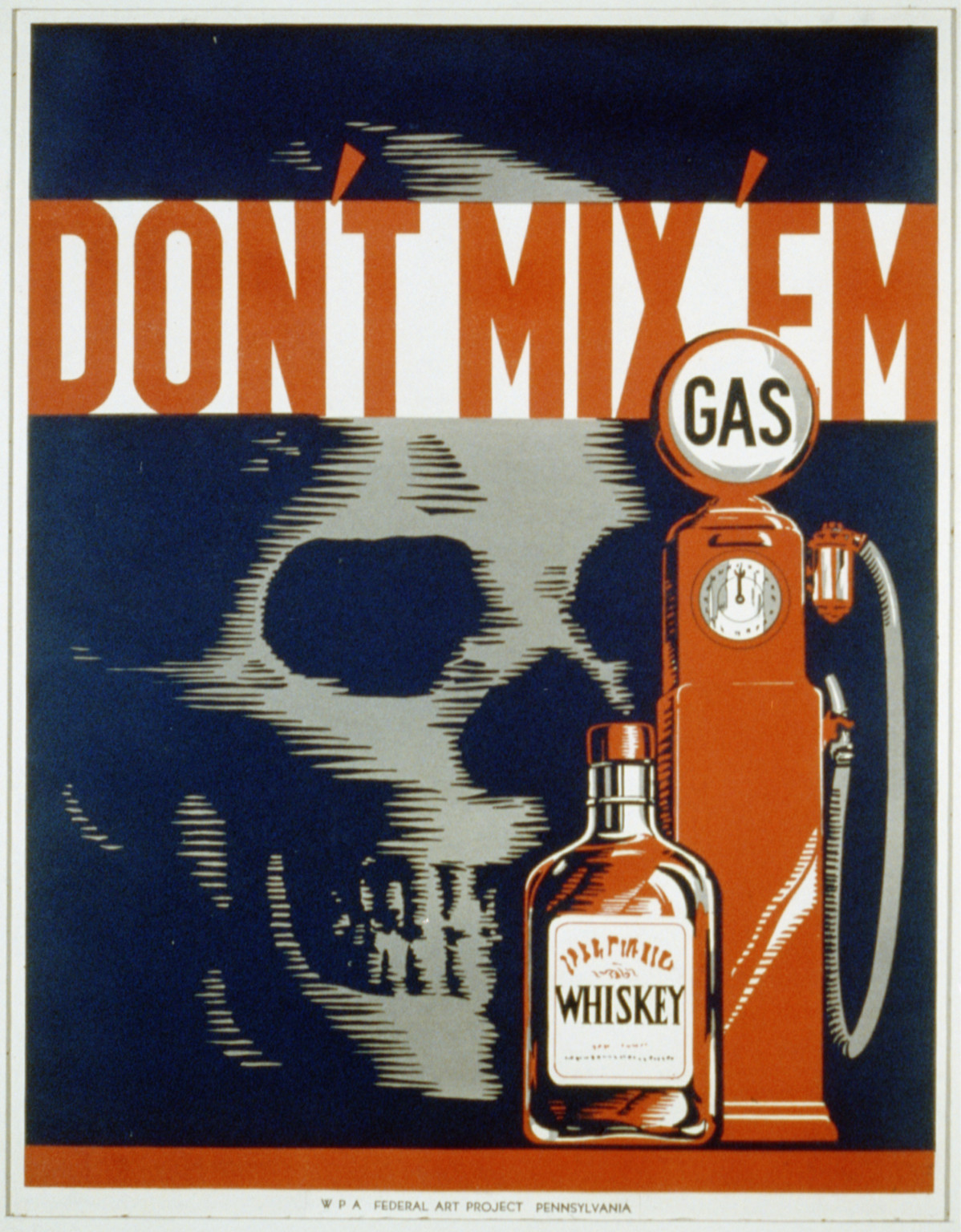 Don't mix 'em, Pennsylvania : WPA Federal Art Project, [1936 or 1937] — vintage poster