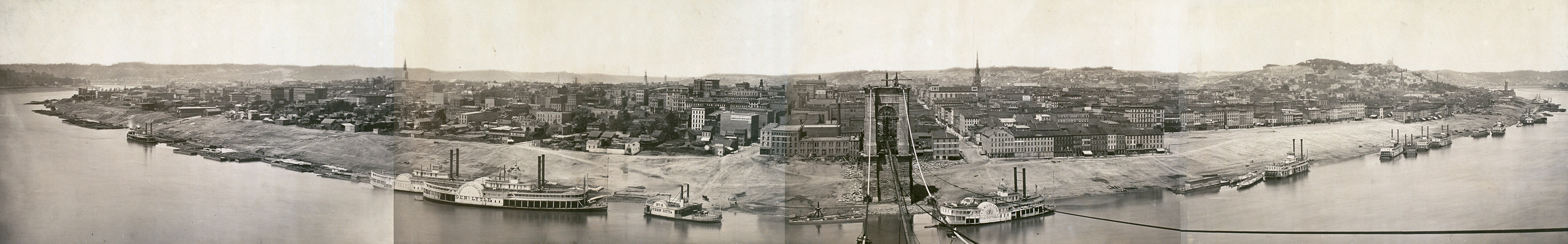 View of Cincinnati, Ohio, 1866, 1866 — historic image