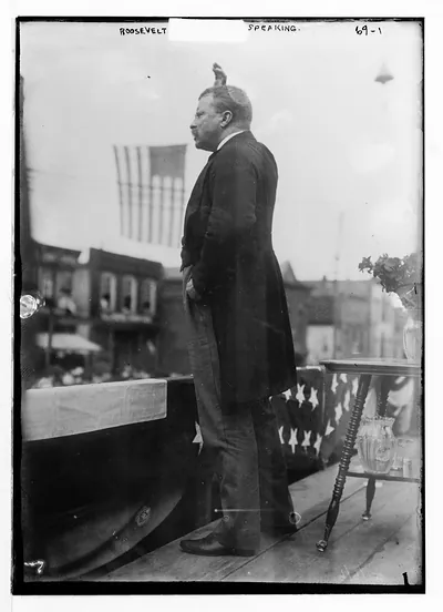 T. Roosevelt speaking in Asheville