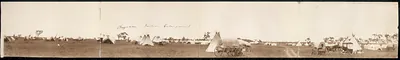 Cheyenne Indian encampment, Oklahoma, 1909