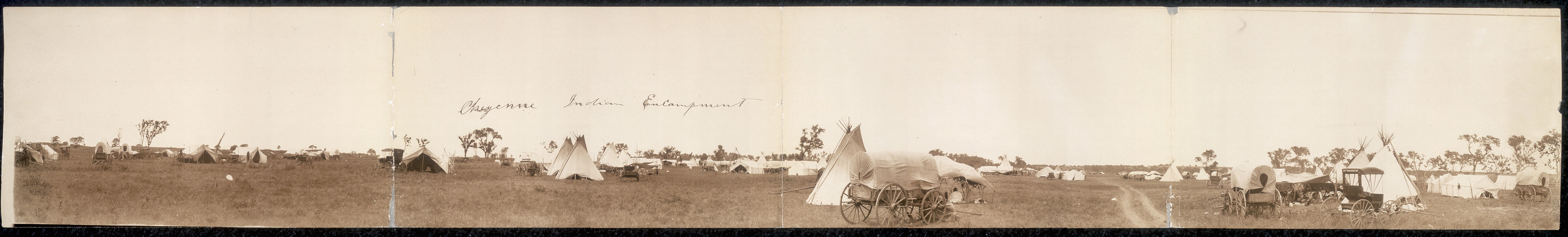 Cheyenne Indian encampment, Oklahoma, 1909, 1909 — historic image