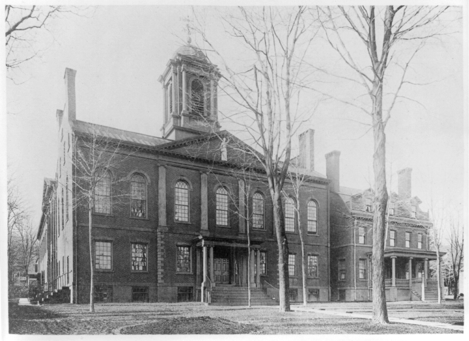 [Morris County] Court House, Morristown, N.J.; exterior entrance front], c1895. — historic print