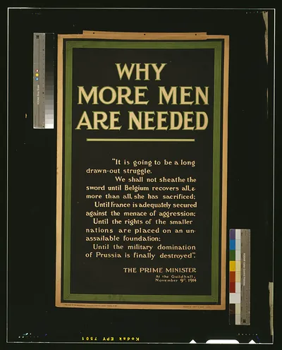 Why more men are needed / printed by Jowett & Sowry, Leeds.