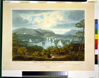 West Point, from Phillipstown / painted and engraved by W.J. Bennett.