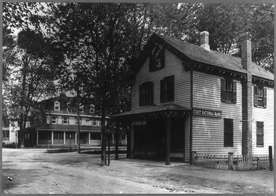 [Bank building exteriors: First National Bank, Barnegat, N.J.]