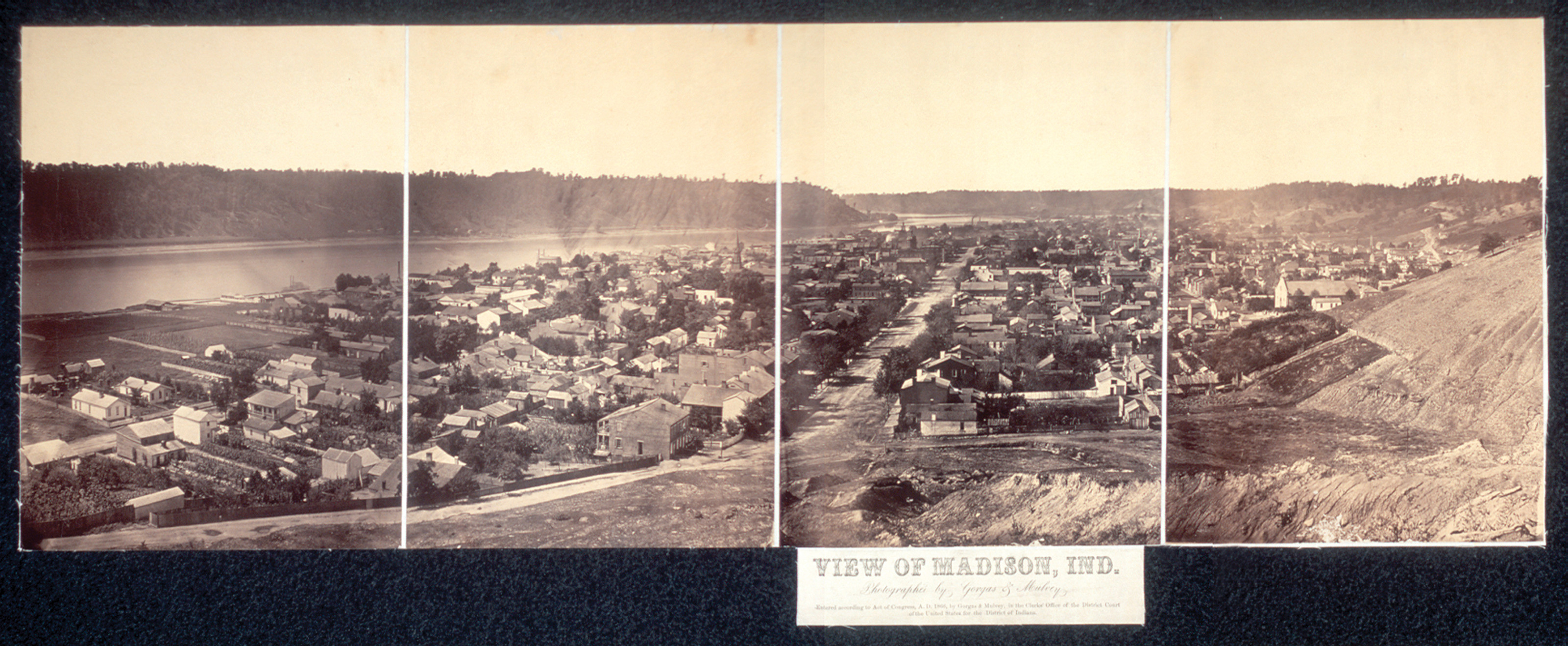 View of Madison, Indiana, 1866, 1866 — historic image