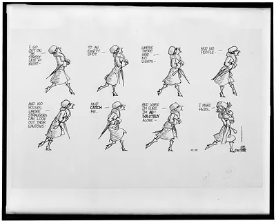 Feiffer. I go out on the street late at night / Jules Feiffer.