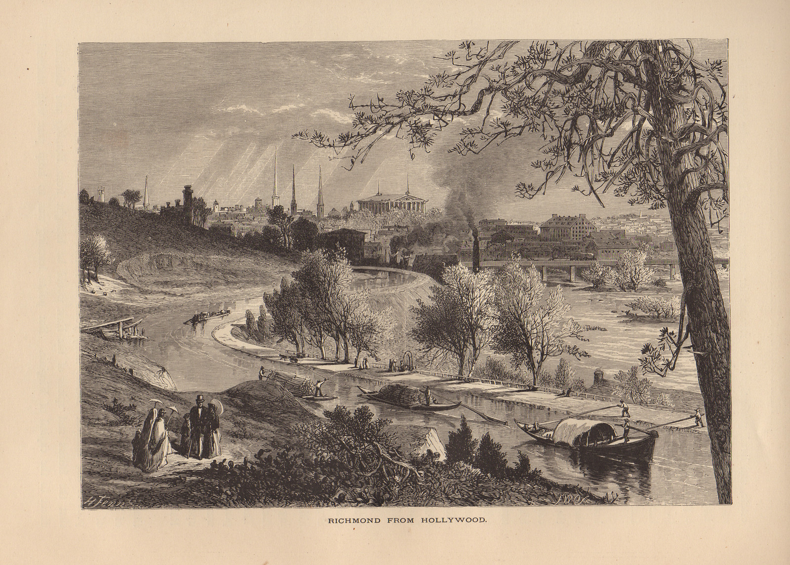 Richmond from Hollywood — historic image