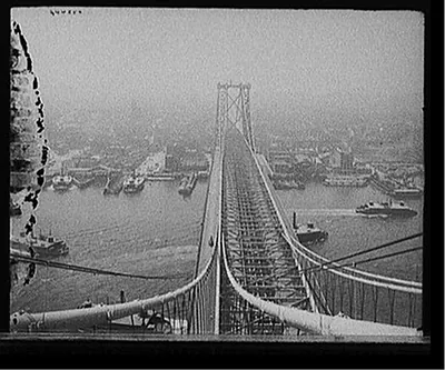 [N.Y. from Brooklyn tower, Williamsburg Bridge, New York, N.Y.]