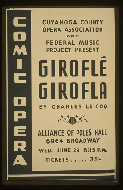 Cuyahoga County Opera Association and Federal Music Project present Giroflé Gi