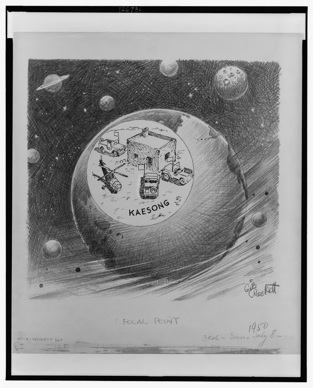 Focal point, c1950. — historic drawing