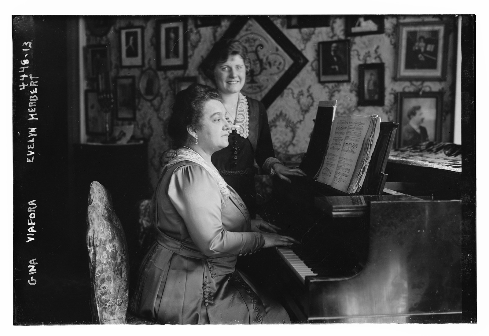Gina Viafora, Evelyn Herbert, n/a — historic photograph