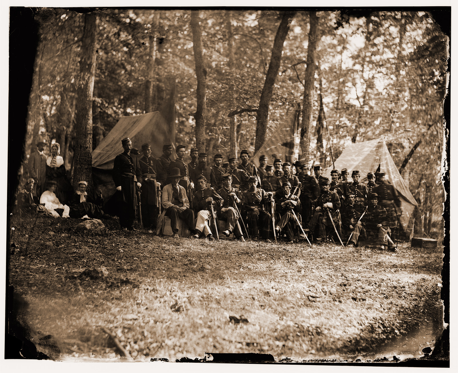 Gettysburg Pennsylvania. Officers of 50th Regiment Pennsylvania Infantry, 1865 — historic photograph