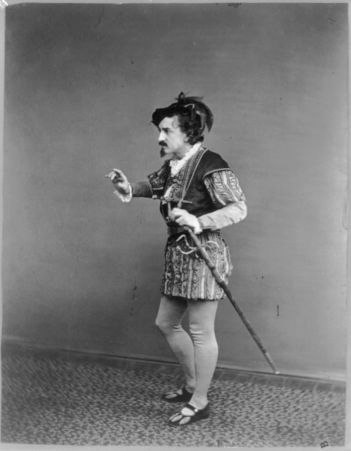 [Edwin Booth as Iago in Othello, let us be conjunct"]", c1870. — historic photograph