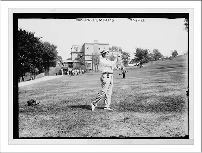 Wm. Smith, Mexico, playing golf