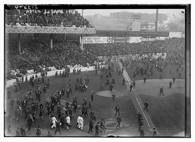 World Series 1913, after 3rd game, Polo Grounds, NY (baseball)