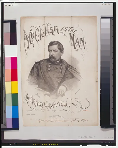 McClellan is the Man, by Henry Cromwell / Fabronius ; F.N. Carter, Lith., Boston.