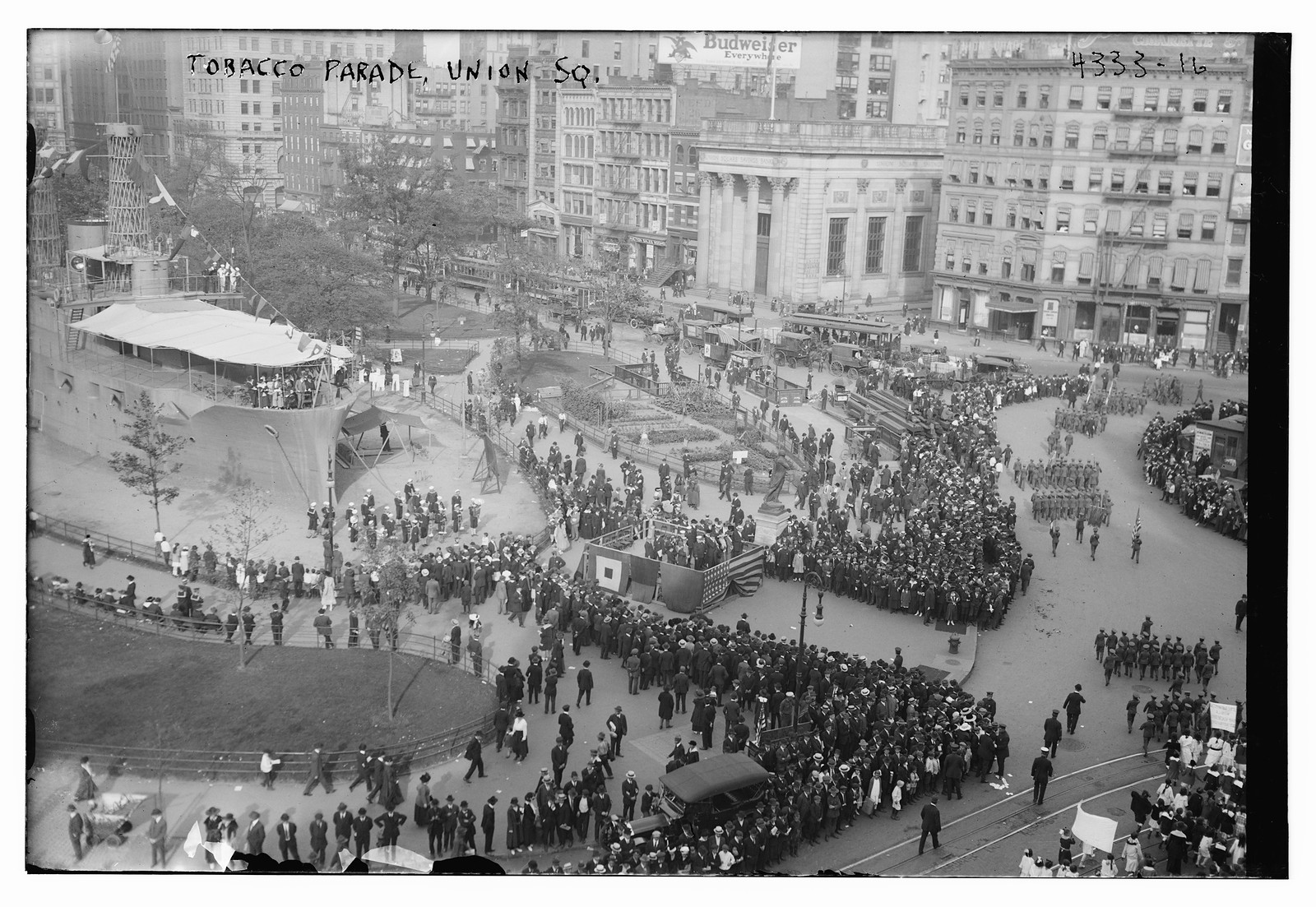Tobacco parade, Union Sq., n/a — historic photograph