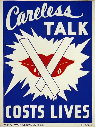 Careless talk costs lives / Al Doria.