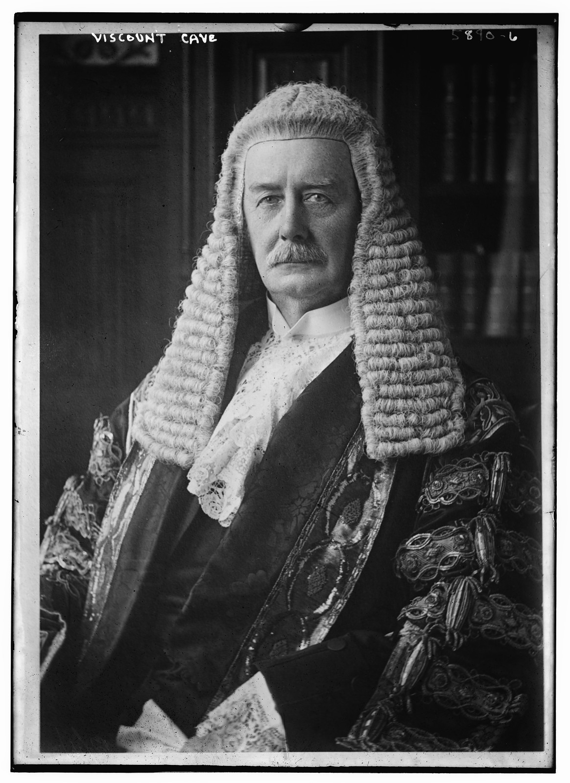 Viscount Cave (wearing judge's robe), n/a — historic photograph