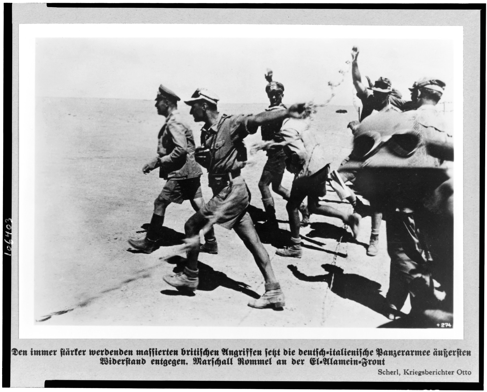 Dan immer stäker werdenden massierten britischen ..., 1942 Nov. 1-9. — historic photograph