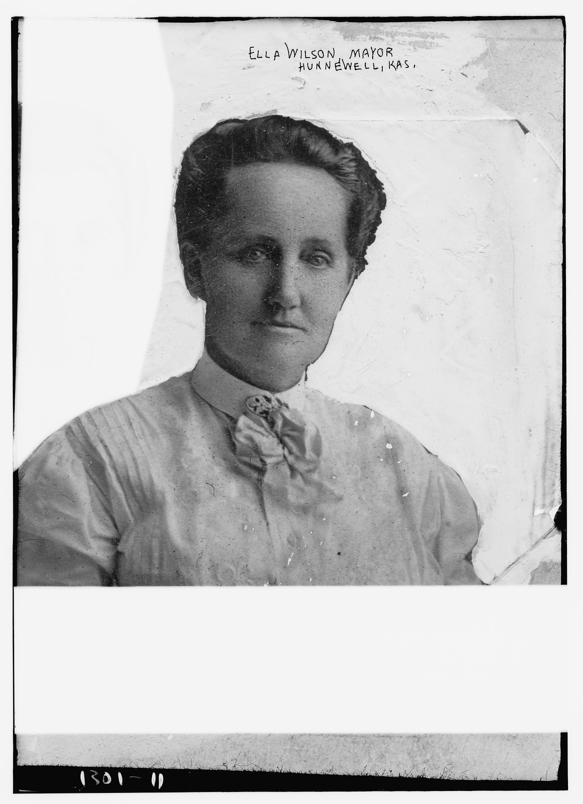 Ella Wilson, Mayor Hunnewell, Kansas, n/a — historic photograph
