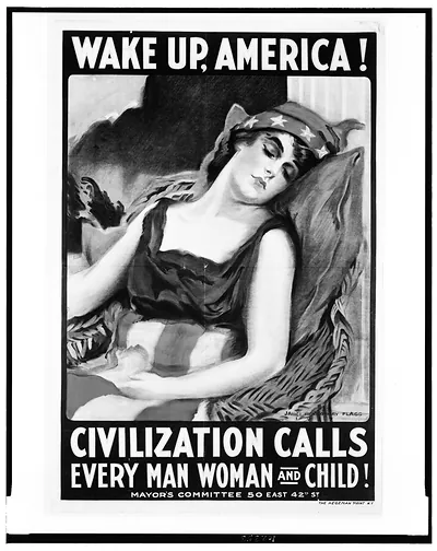 Wake up America! Civilization calls every man woman and child! / James Montgomery Flagg.