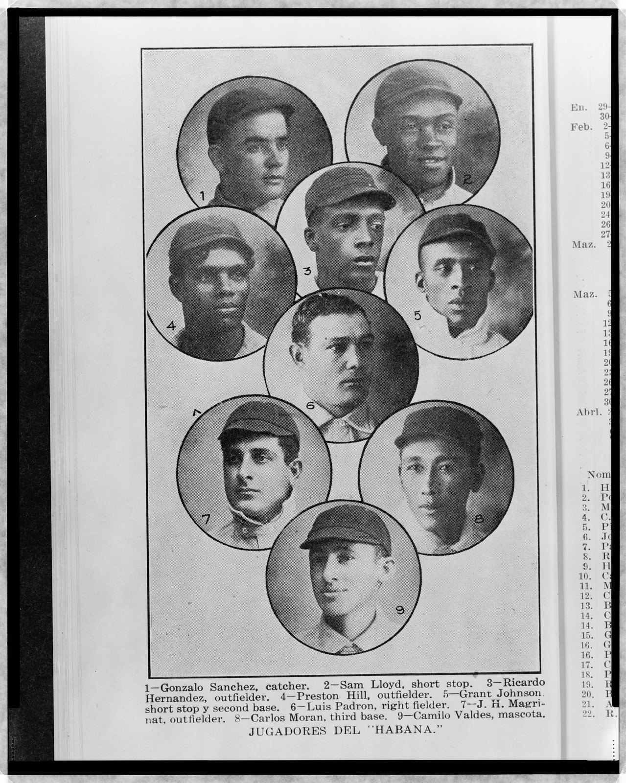 Jugadores del Habana, 1911 — historic photograph