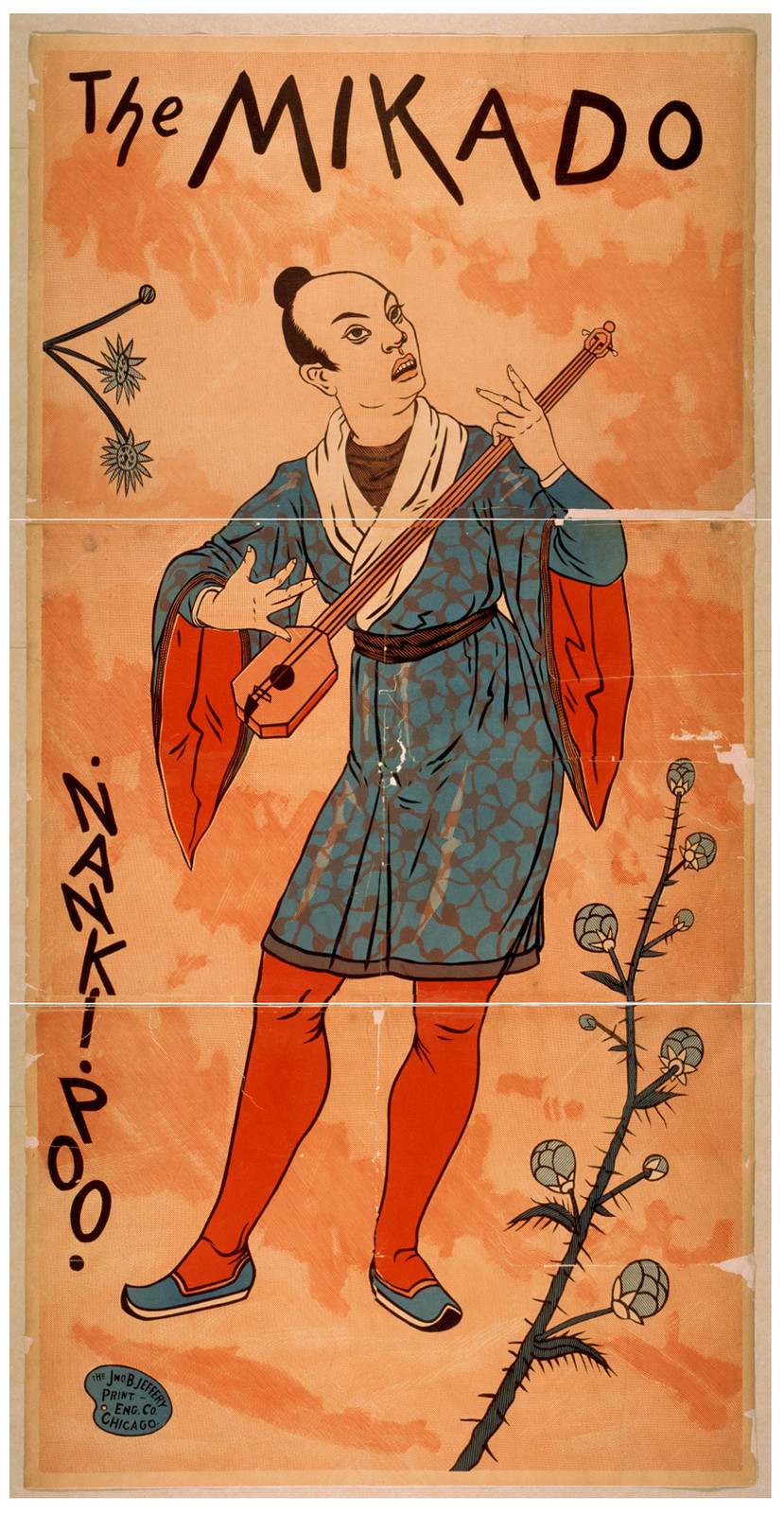 The mikado, 1885 — vintage poster
