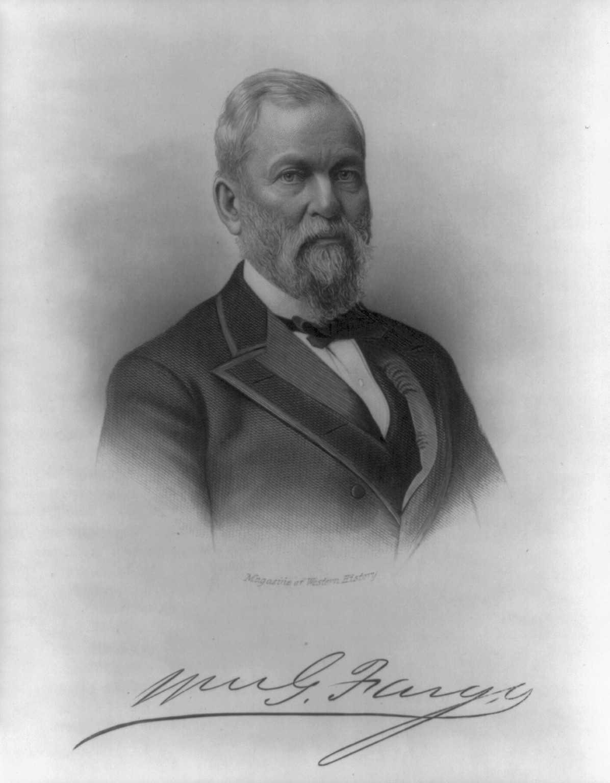 [William George Fargo, 1818-1881; head and shoulders] — antique engraving