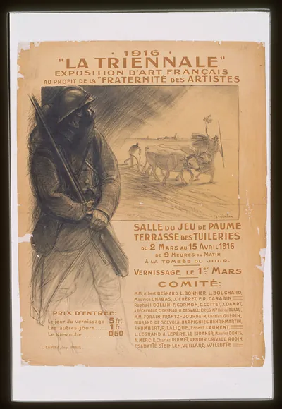 1916 La Triennale, Exposition d'Art Français poster