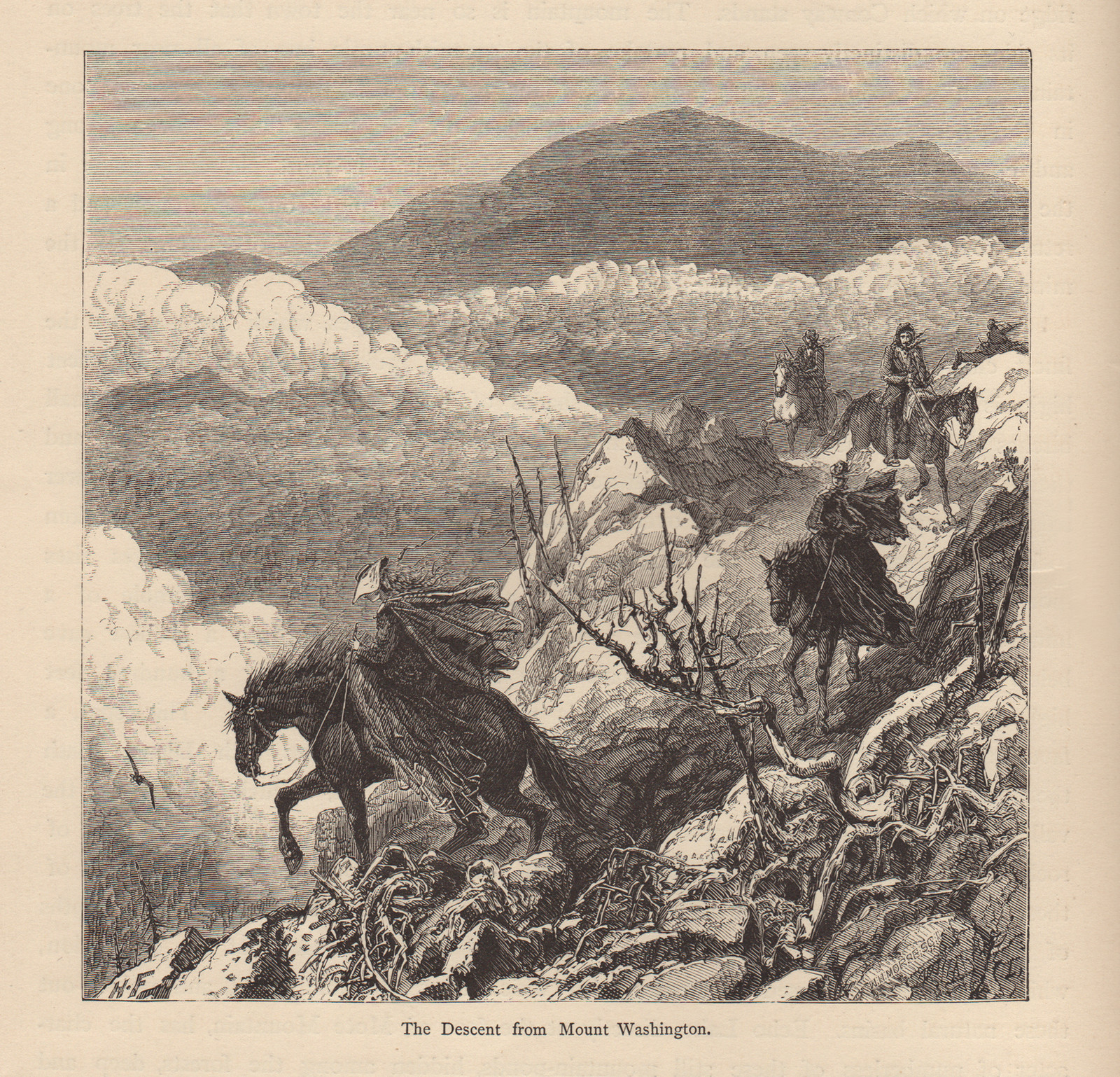 The Descent from Mount Washington — historic image