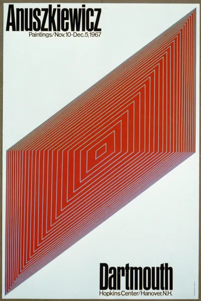 Anuszkiewicz, paintings, Nov. 10 - Dec. 5, 1967. Hanover, N.H., Hopkins Center