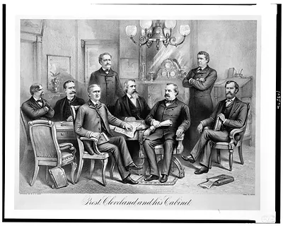 Prest. Cleveland and his cabinet / Forbes Co., Boston.