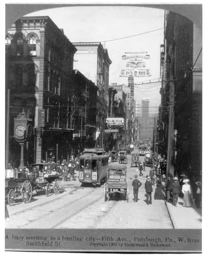 5th Ave. west from Smithfield, Pittsburgh, Pa.