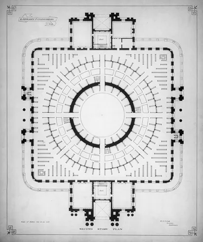 [Library of Congress, Washington, D.C. Second story plan]