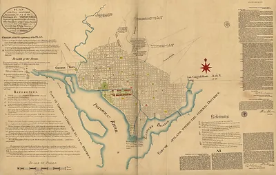 L'enfant Map 6, Washington DC