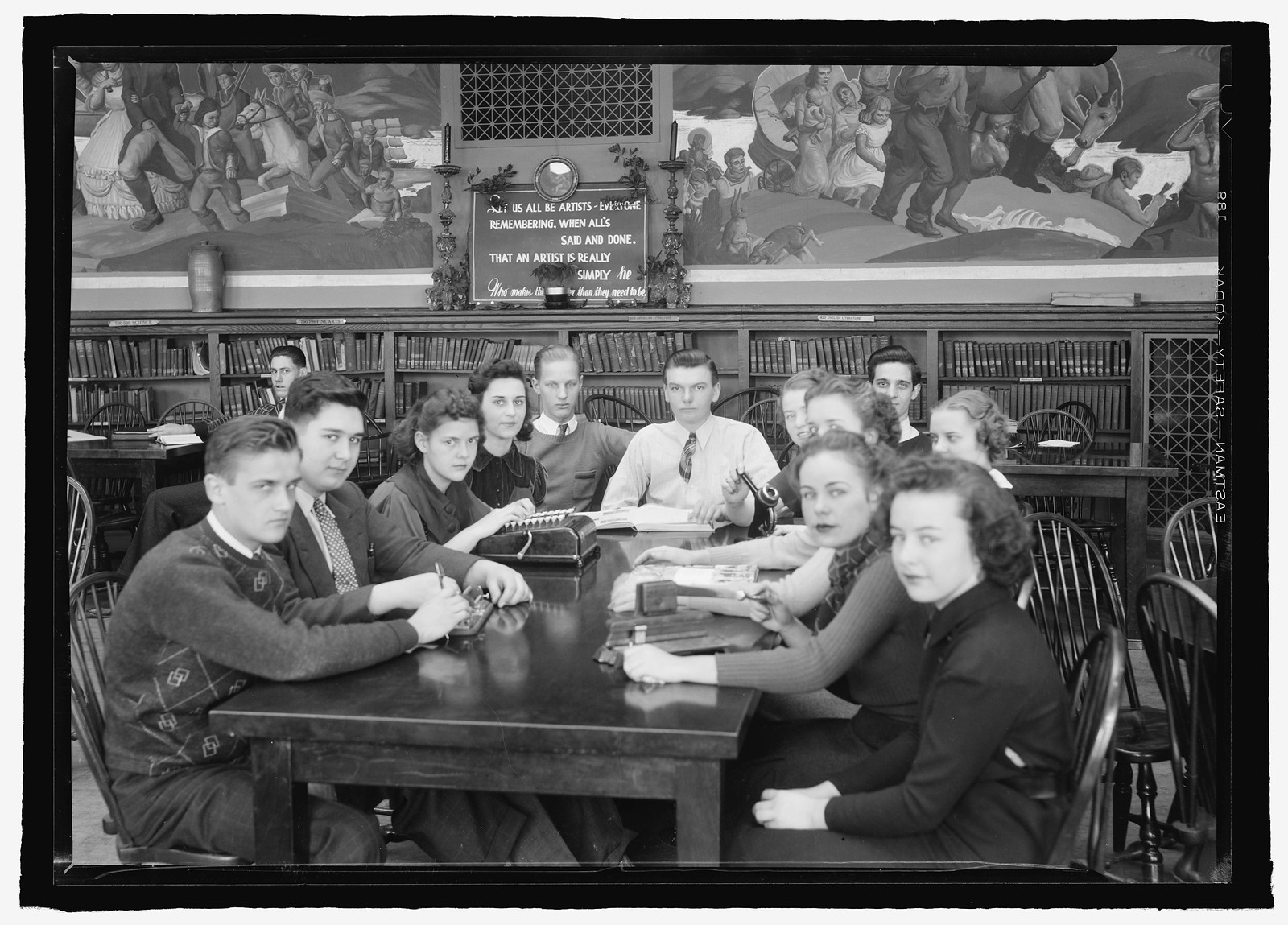 Tech High School students, [Washington, D.C.], c.1936, ca. 1936. — historic photograph