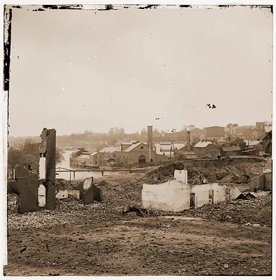 Richmond Virginia. View of Tredegar Iron Works