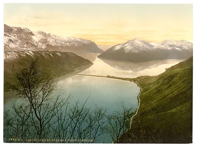 Lugano road and bridge to Melide Tessin Switzerland