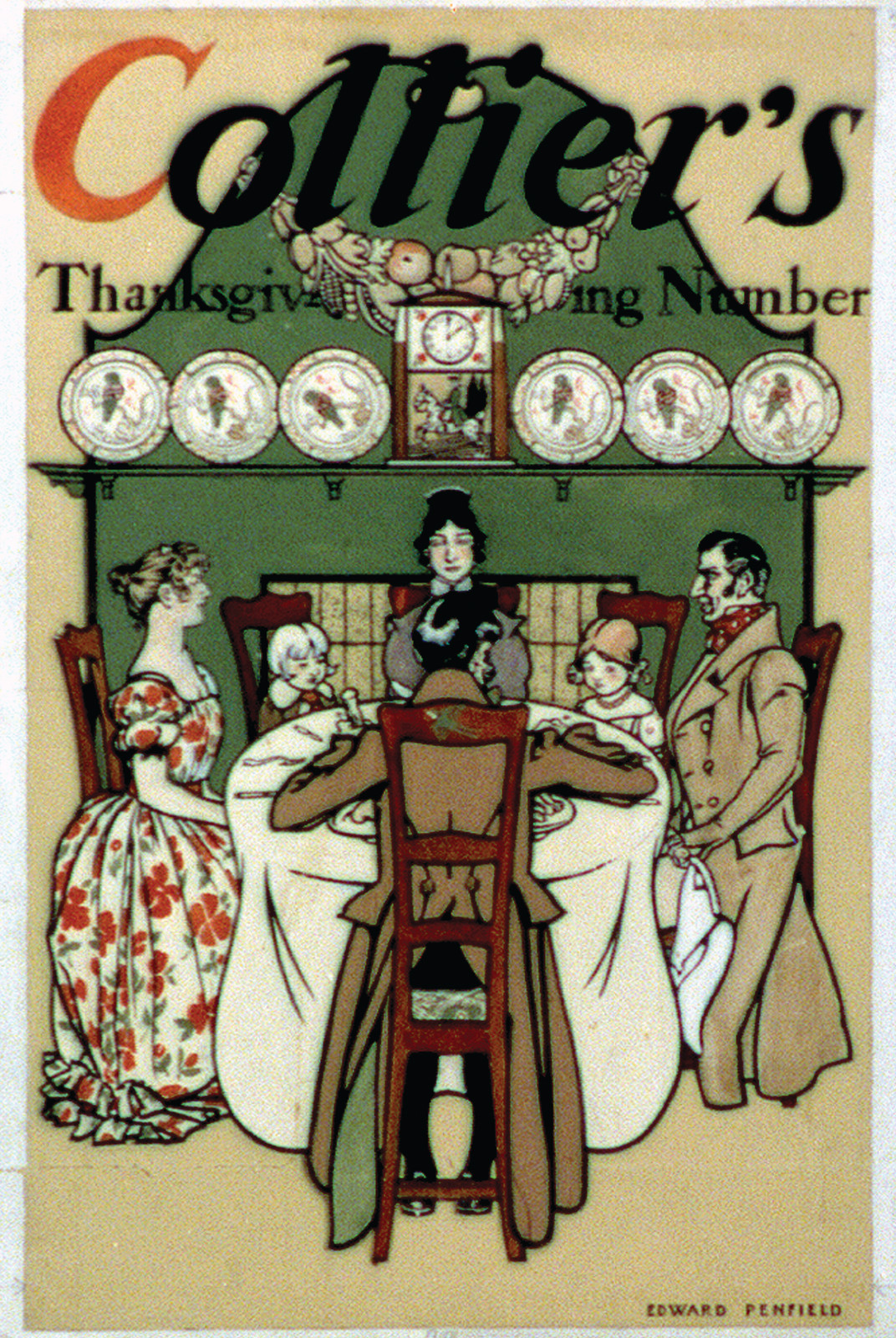 Collier's Thanksgiving Number poster by Edward Penfield — vintage poster