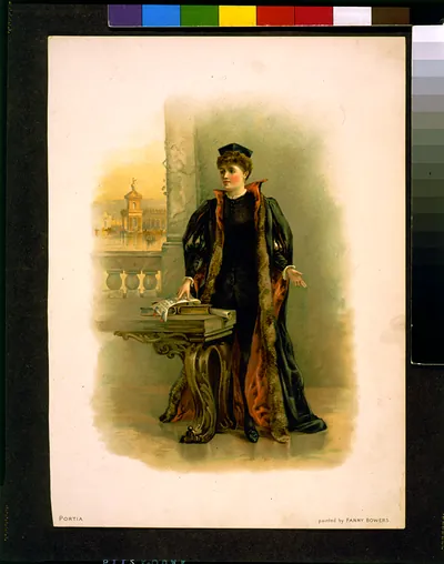 Portia / painted by Fanny Bowers.