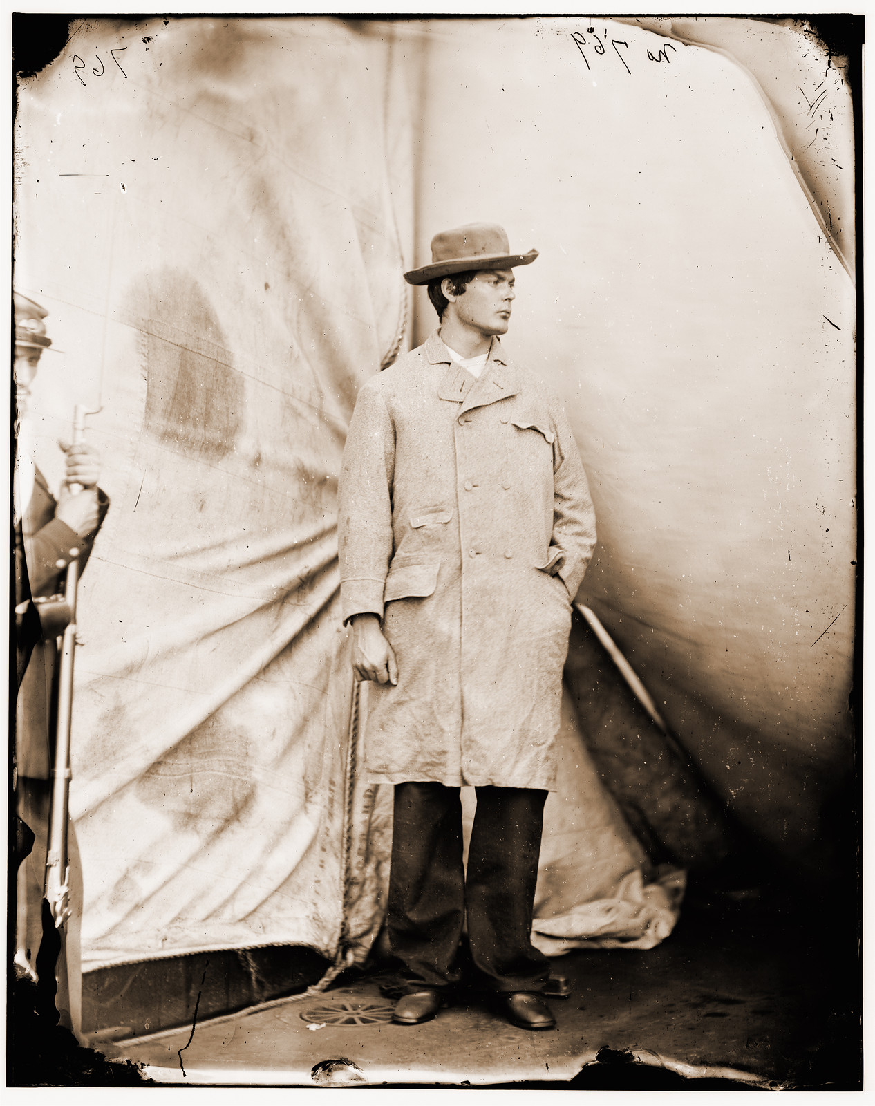 Washington Navy Yard District of Columbia. Lewis Payne the conspirator who attacked, 1865 — historic photograph